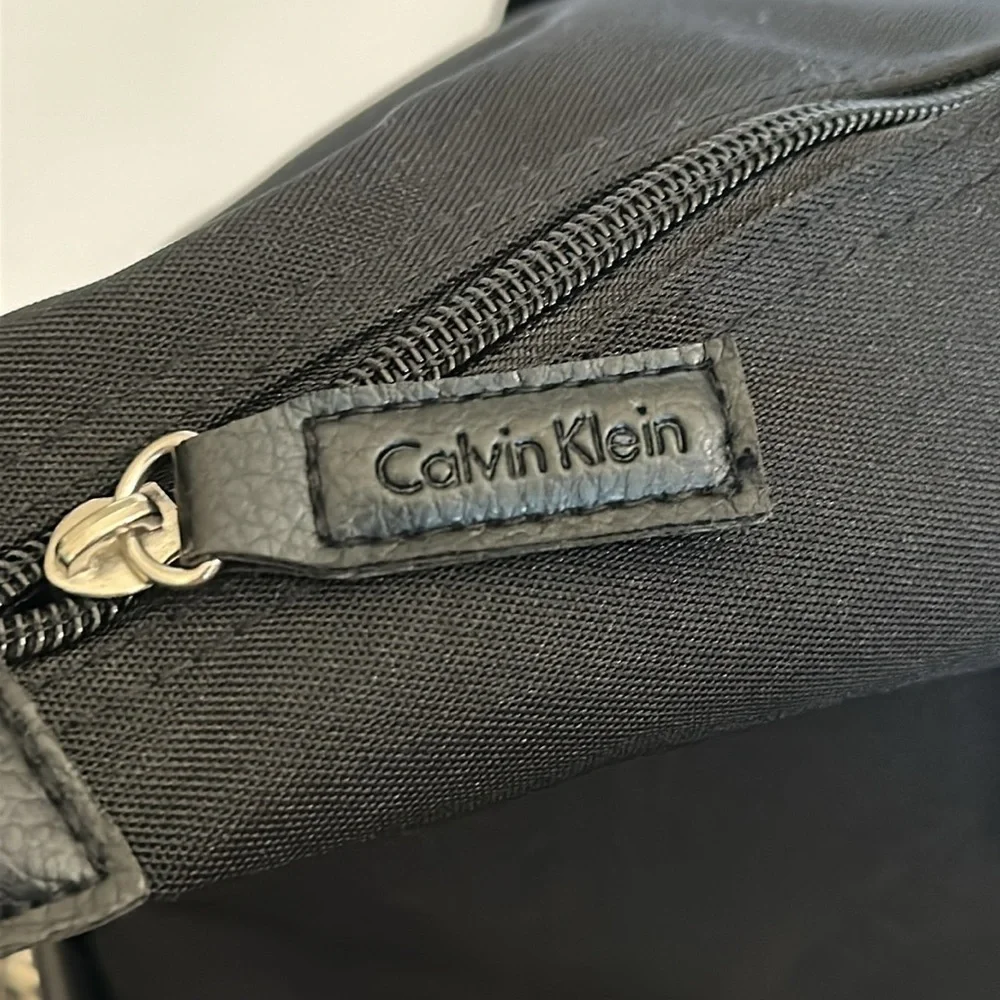 Calvin Klein black Travel Duffle Gym Carry On Bag No Pockets